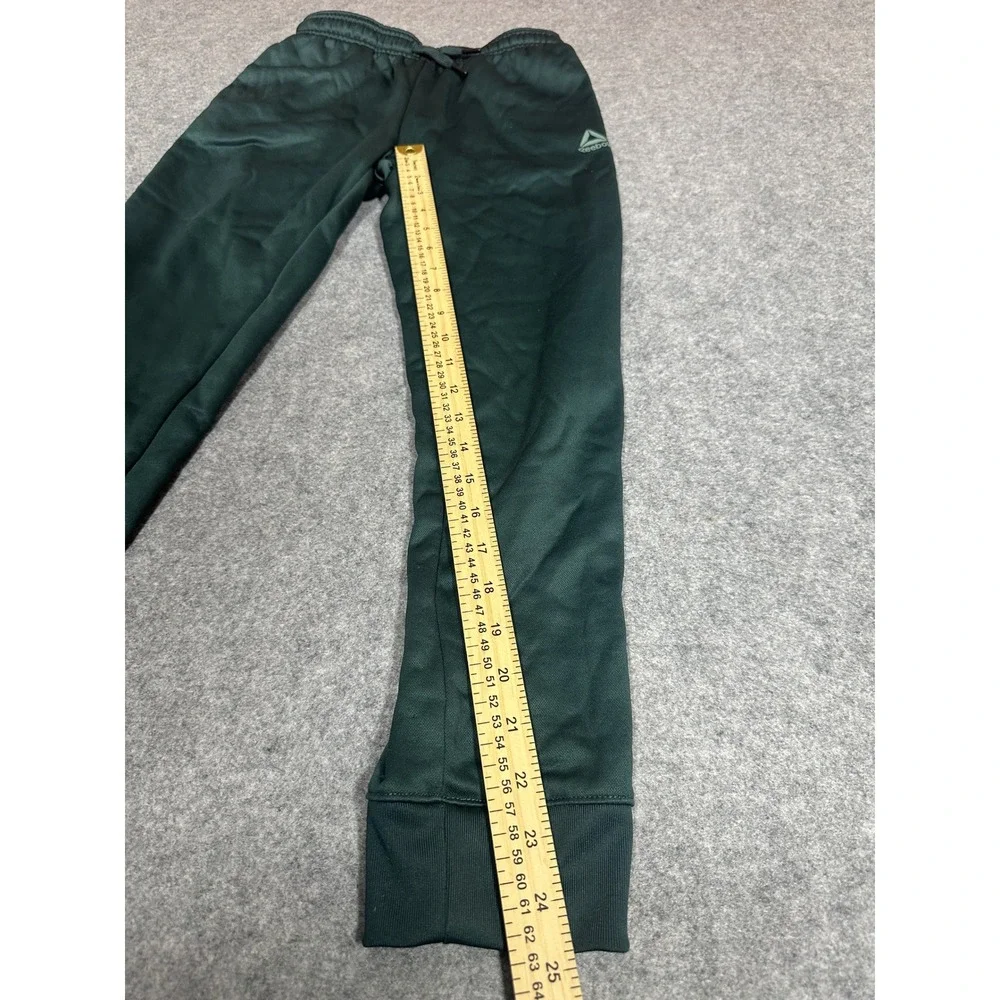 Reebok Performance Joggers Youth Large 10/12 Green Polyester Sweatpants